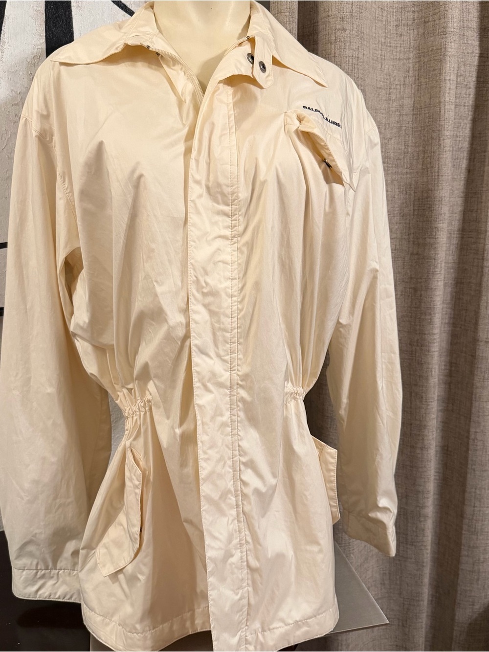 Ralph Lauren Cream Windbreaker Jacket